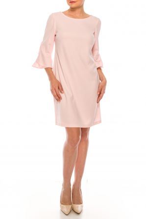 Nine West 3/4 Ruffle Bell Sleeve Sheath Dress