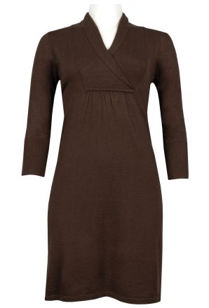 Spense Cross Over Neck Knit Dress