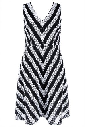 Adrianna Papell Lace Fit & Flare Day Dress