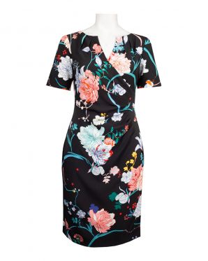 Adrianna Papell Floral Blossom Day Dress