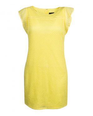 Adrianna Papell Diamond Ruffled Day Dress
