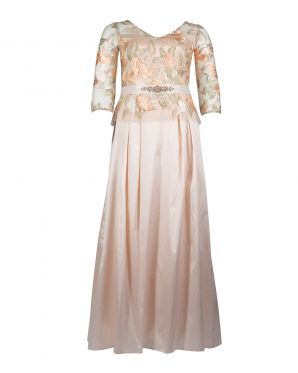 Adrianna Papell Taffeta A-Line Evening Gown (Plus Size)