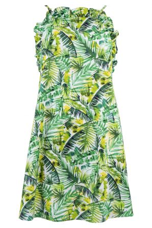 Clover & Sloane Sleeveless Ruffle Top Dress