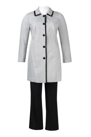 Danillo Collared Button Long Sleeve Twill & Crepe Pants Set