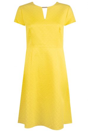 David Ash Cap Sleeve Keyhole Neckline Sheath Dress
