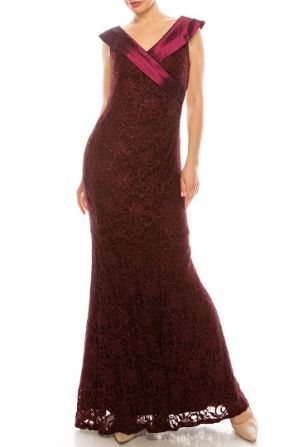 Decode V-Neck Sleeveless Pleated Gathered Side Zipper Back Iridescent Rayon Nylon Lace Dress
