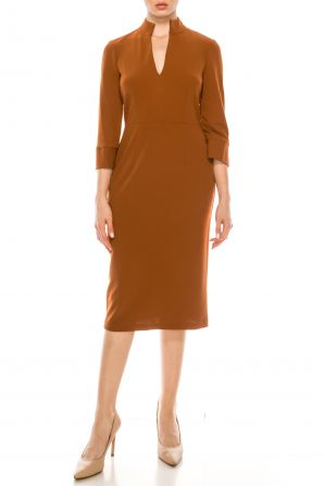 Donna Morgan 3/4 Sleeve Sheath Dress