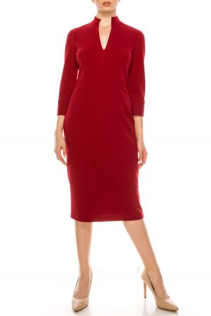 Donna Morgan 3/4 Sleeve Sheath Dress