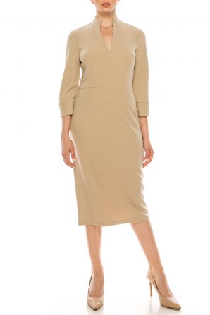 Donna Morgan 3/4 Sleeve Sheath Dress