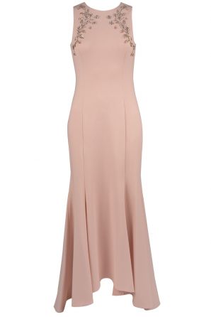 Eliza J Embellished Hi-Lo Mermaid Gown