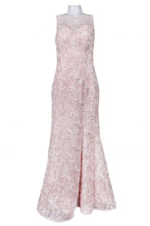 Iginite Evenings Sweetheart Neckline Fully Embellished Long Mesh Dress