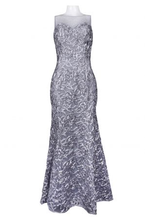 Ignite Evenings Sweetheart Neckline Fully Embellished Mesh Mermaid Dress