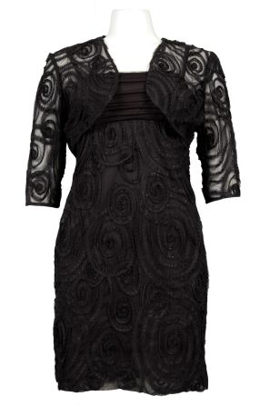 Alex Evenings Mesh Dress with Matching Bolero (Petite)