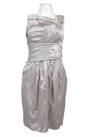 Suzi Chin Maggy Boutique Folded Front Iridescent Cotton Dress