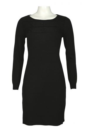 Spense Bateau Neckline Long Sleeve Knit Dress