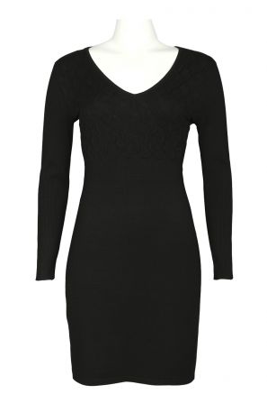 Spense V-Neck Long Sleeve Knit Dress