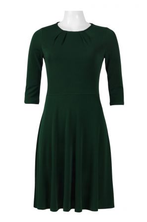 Leota Crew Neck 3/4 Sleeve Bodycon Multi Print Jersey Dress