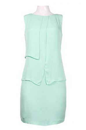 Maggy Boutique Sleeveless Layered Silk Shift Dress
