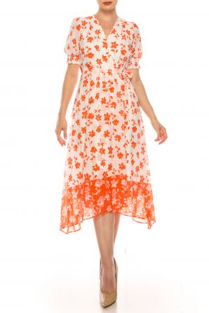 Maison Tara Illusion Wrap Dress