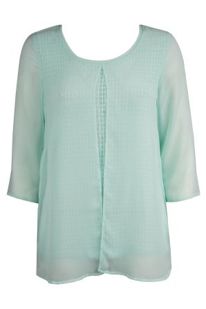Miilla Cochet Chiffon Long Sleeve Blouse