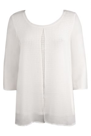 Miilla Cochet Chiffon Long Sleeve Blouse
