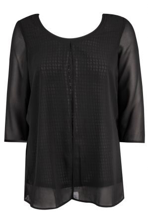 Miilla Cochet Chiffon Long Sleeve Blouse
