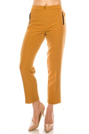 Zac & Rachel Pants Bond 18 Pull -On Straight Leg Pants