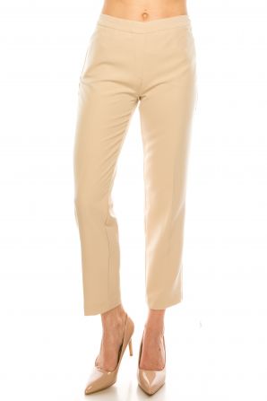 Zac & Rachel Twill Slim Pant with 2 Front  Faux Zipper Pockets