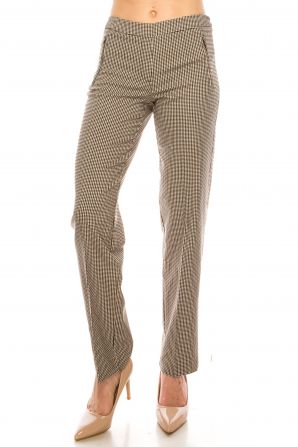Zac & Rachel Slim Pant with 2 Front Faux Zipper Pockets