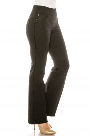Nygard Slims Charcoal Heather Boot Cut Pants