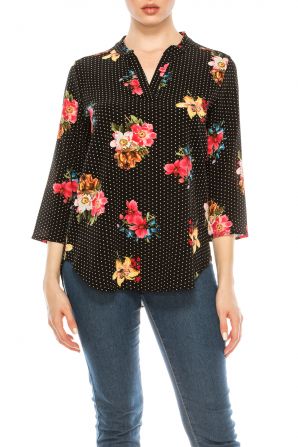 Profile Apparel 3/4 Sleeve Relax Fit Top