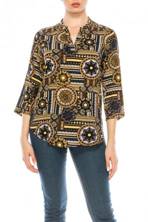 Profile Apparel 3/4 Sleeve Relax Fit Top
