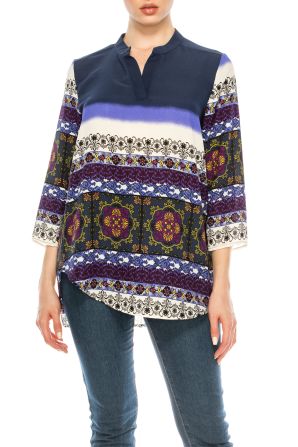 Profile Apparel 3/4 Sleeve Relax Fit Top