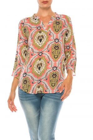 Profile Apparel 3/4 Sleeve Relax Fit Top