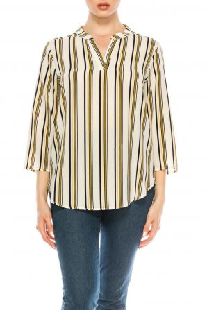 Profile Apparel 3/4 Sleeve Relax Fit Top