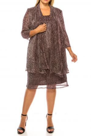 R&M Richards 2 Piece Short Evening Jacket Dress
