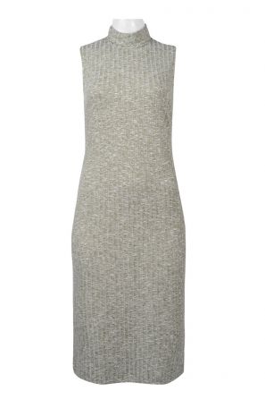 Sharagano High Neck Sleeveless Bodycon Knit Dress