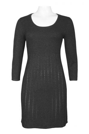 Spense Long Sleeve Round Neck Knit Dress