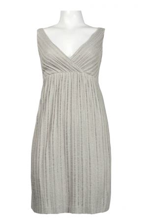 Sleeveless Surplice Neckline Cotton Blend Dress