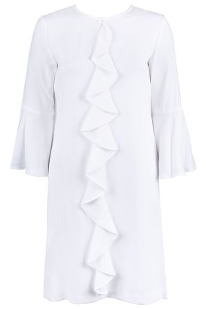 Gabby Skye Bell Sleeve Round Neck Dress
