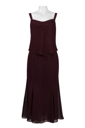 Ursula Square Neck Sleeveless Popover Solid Georgette Dress