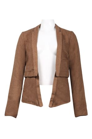 Walter Baker Notched Collar Two Layer Tweed Jacket