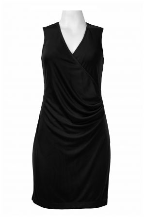 Walter Baker Sleeveless Draped Solid Jersey Dress