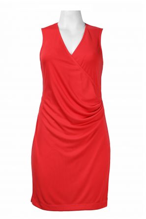 Walter Baker Sleeveless Draped Solid Jersey Dress