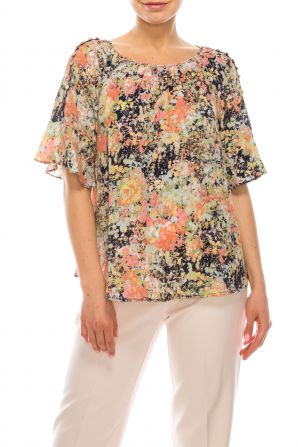 Zac & Rachel Short Bell Sleeve Day Top