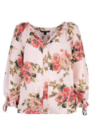 Zac & Rachel Long Sleeve Print Blouse