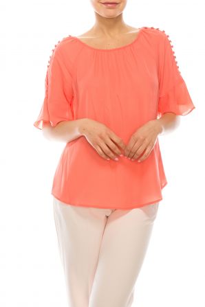 Zac & Rachel Short Bell Sleeve Day Top